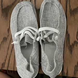 Gray sneakers